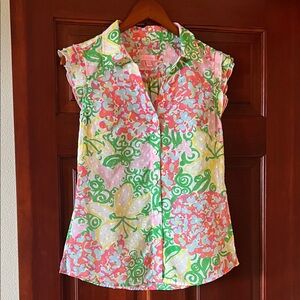 Lilly Pulitzer Multicolor Floral Blouse